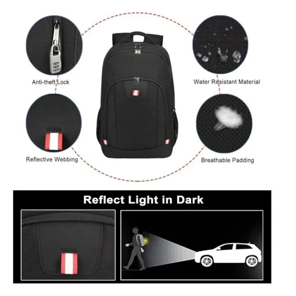 Della Gao Laptop Backpack,Extra Large Anti-Theft Business Travel Laptop Backpack